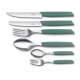 Victorinox - Couteau Tomate Denté 11cm Swiss Modern - Vert Sauge - 6.9006.11W43