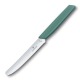 Victorinox - Couteau Tomate Denté 11cm Swiss Modern - Vert Sauge - 6.9006.11W43