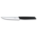 Victorinox - Couteau Steak Denté 12cm Swiss Modern - Noir - 6.9003.12W