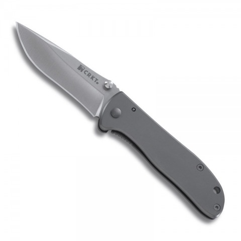 CRKT - Couteau Drifter Inox Gris Lame 8Cr14MoV Satiné - 6450S.CR