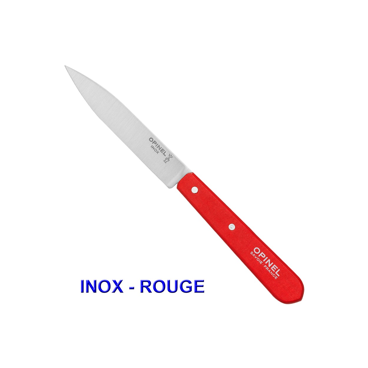 6.7801.FB Couteau d'office rouge lisse Victorinox Swiss Classic pliant sur  carte